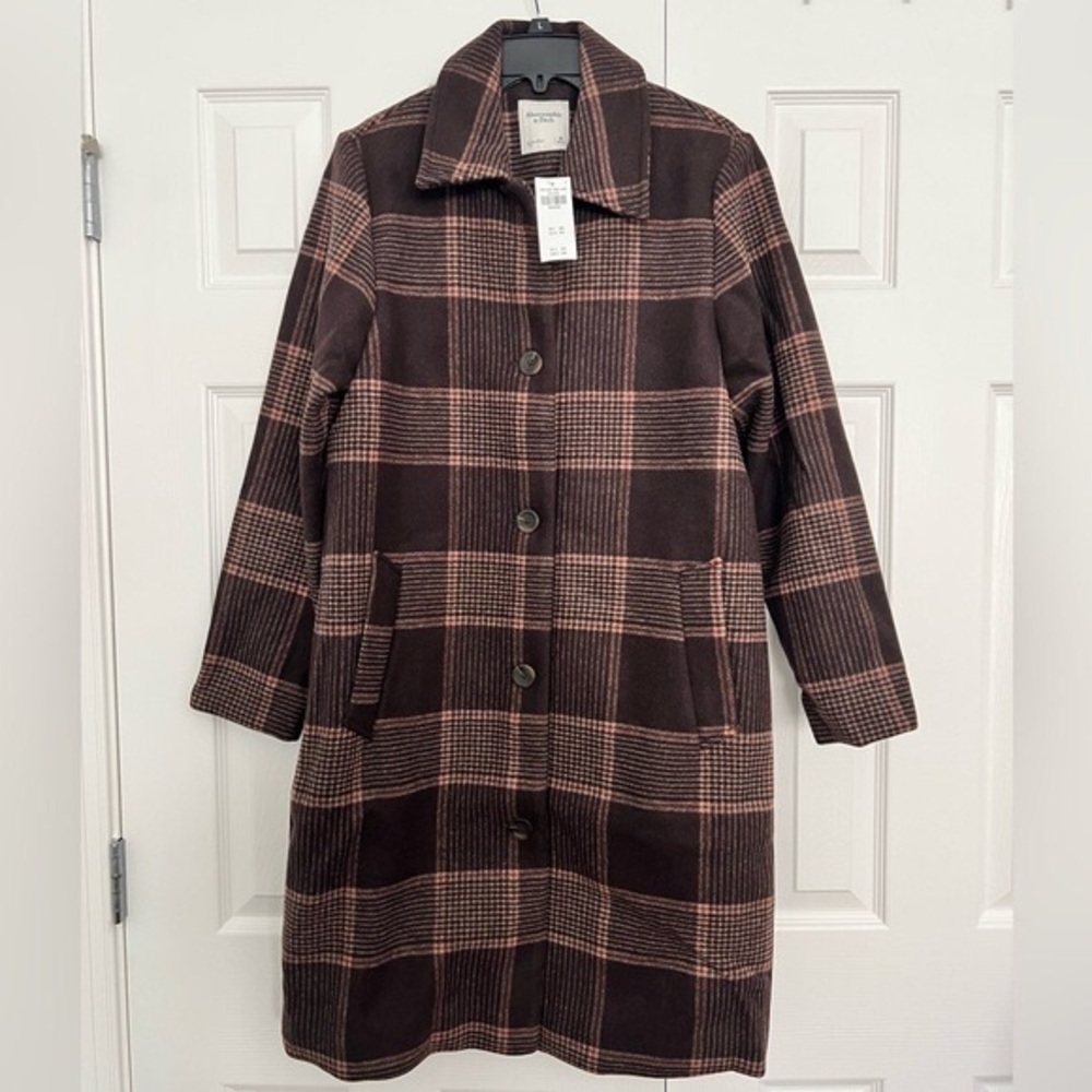 Abercrombie & Fitch Wool-Blend Mod Coat